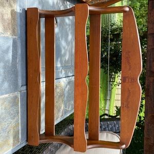 Vintage 2 shelf wooden spice rack 15w x 13 h x 2.5 w.